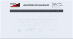 Desktop Screenshot of elevationcpa.com