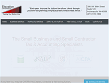 Tablet Screenshot of elevationcpa.com